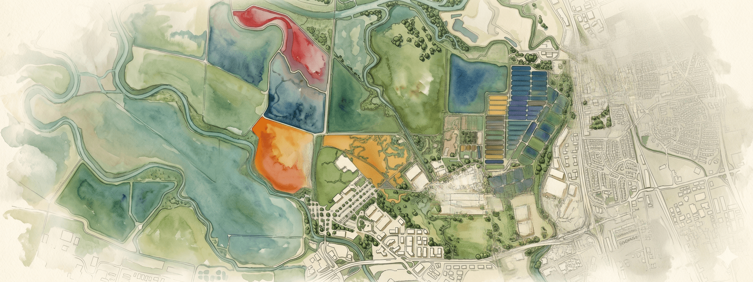 Aerial site plan, San José–Santa Clara Regional Wastewater Facility
